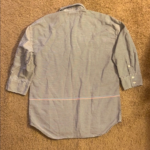 J. Crew Striped 3/4 button down shirt - Picture 2 of 6